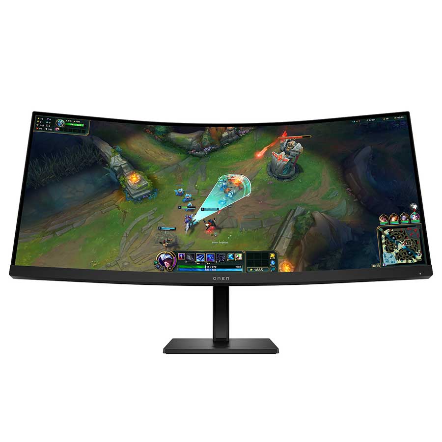 מסך מחשב HP OMEN MONITOR 34c G2 WQHD 180Hz 1Ms Curved Gaming/1YW