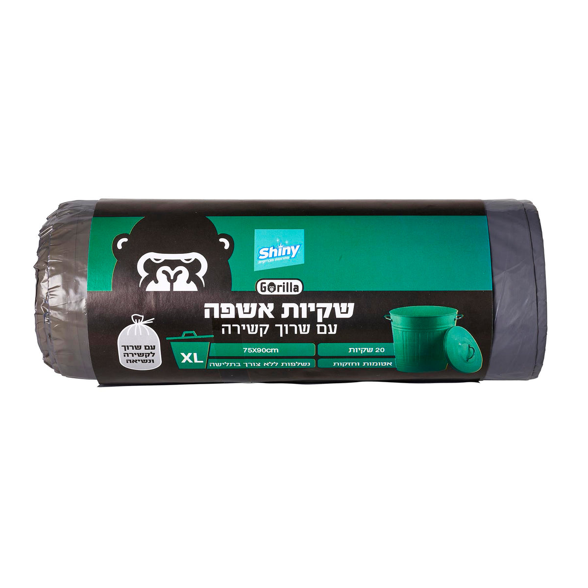 שקיות אשפה עם שרוך 20 יח' Gorilla