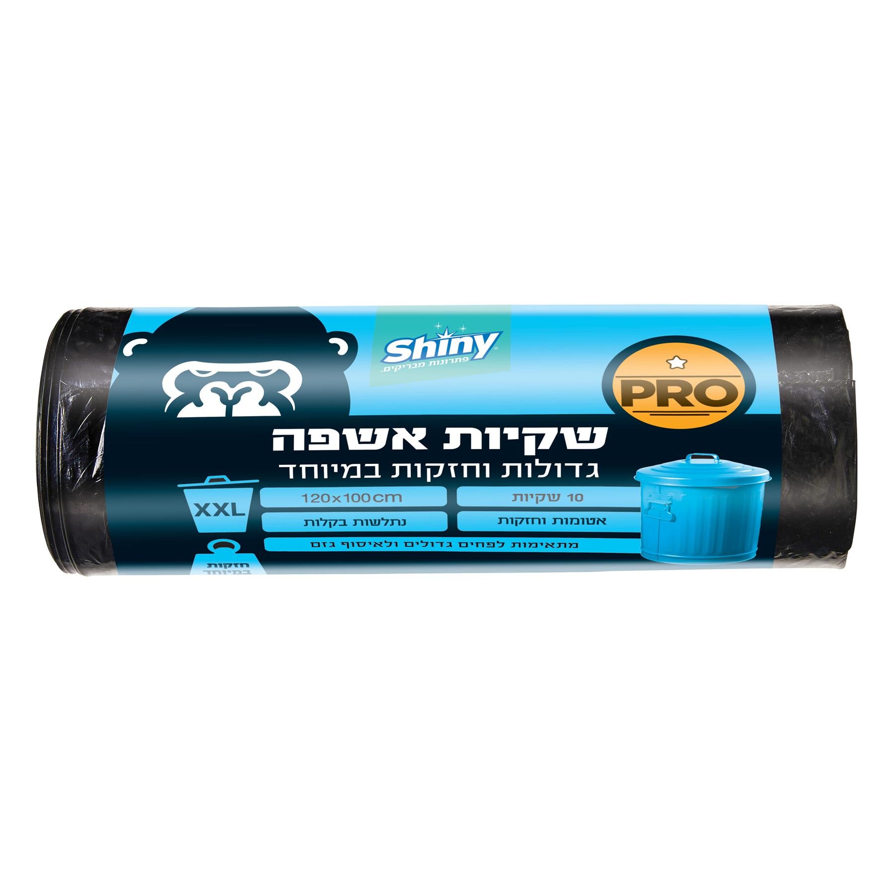 שקיות שחורות חזקות במיוחד 10יח דגם ענק XXL 100/120