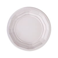 50 יח' צלחת פלסטיק לבנה קטנה