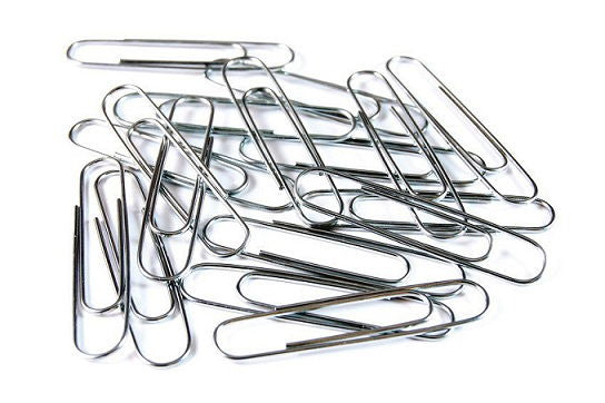 אטבי נייר מניקל בגדלים שונים