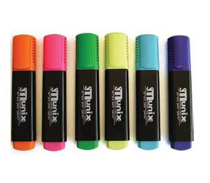 10 יח' מדגיש מוניקס פשוט בצבע אחיד