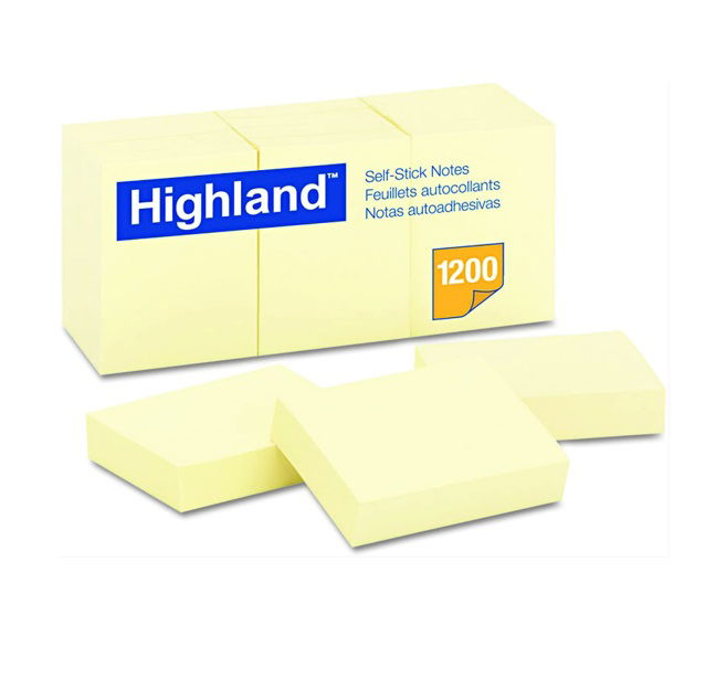 מארז 12 מזכריות גודל 50/40 צהובות HIGHLAND