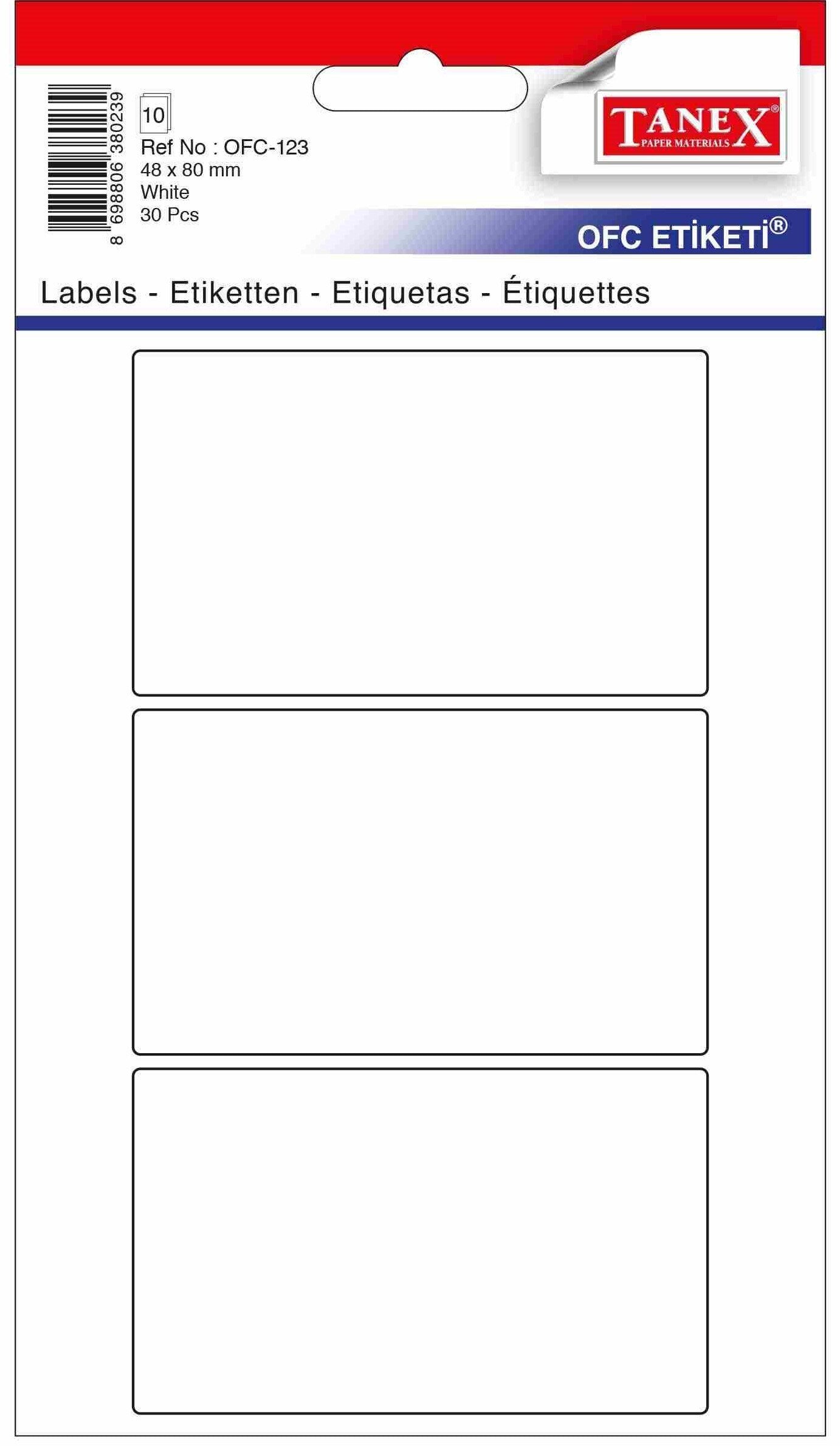מדבקות 32 דף תוצרת טנקס - גדלים לבחירה