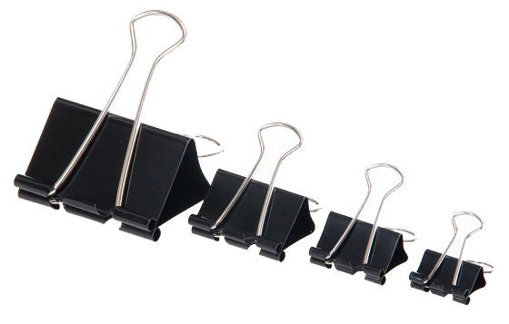 לחצני קליפס שחורים - 12 יח' בקופסא