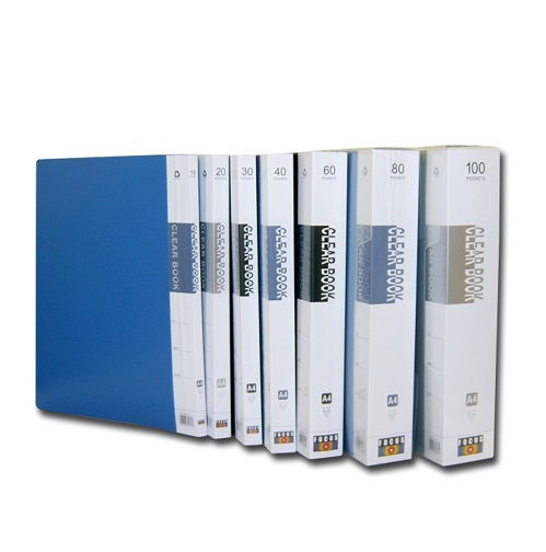 תיק תצוגה אינדקס CLEAR BOOK A4 - כמות תאים לבחירה