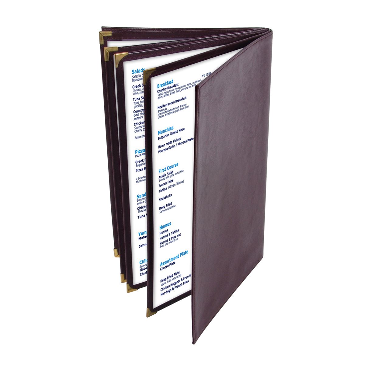 10 יח' אוגדן 4 כנפיים כריכה דמוי עור 12.5992