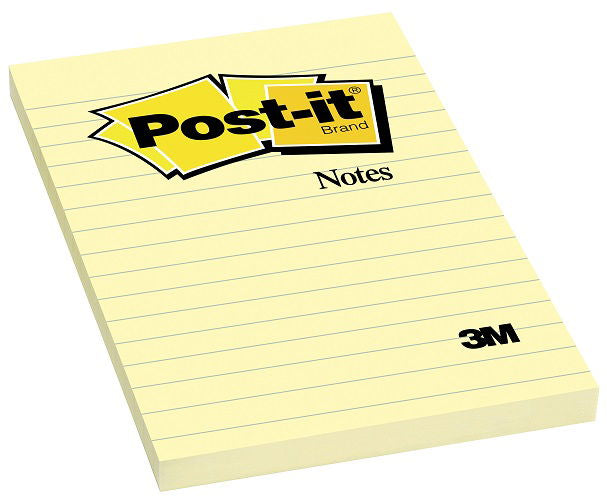 מזכריות צהובות עם שורות POST-IT דגם 660 מידה 98/149
