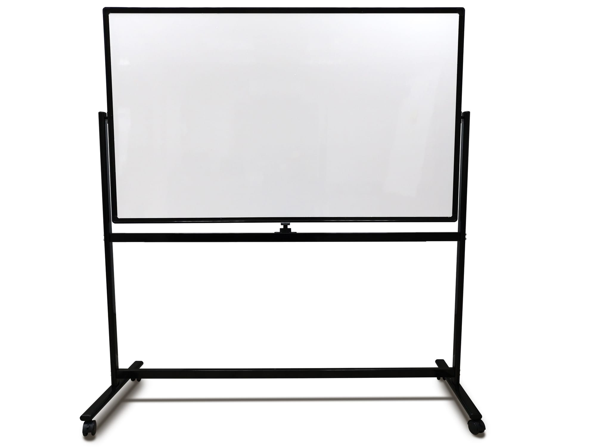 לוח נייד על גלגלים מסגרת שחורה