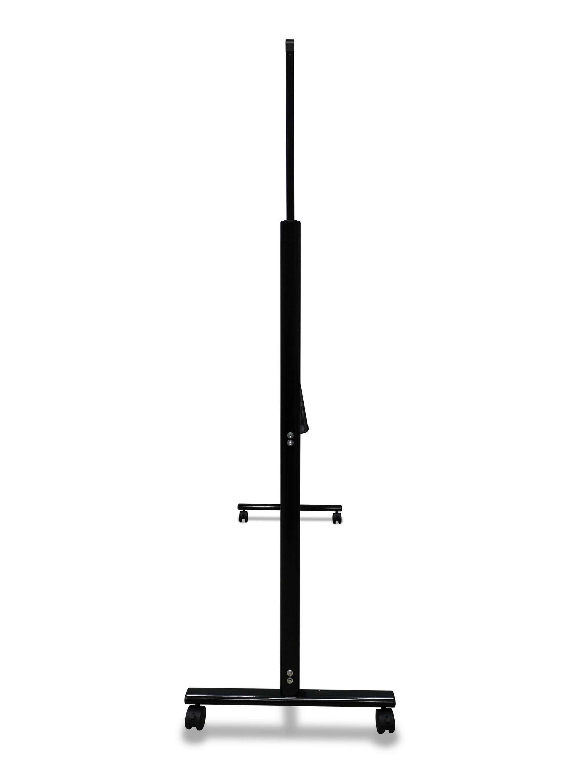 לוח נייד על גלגלים מסגרת שחורה