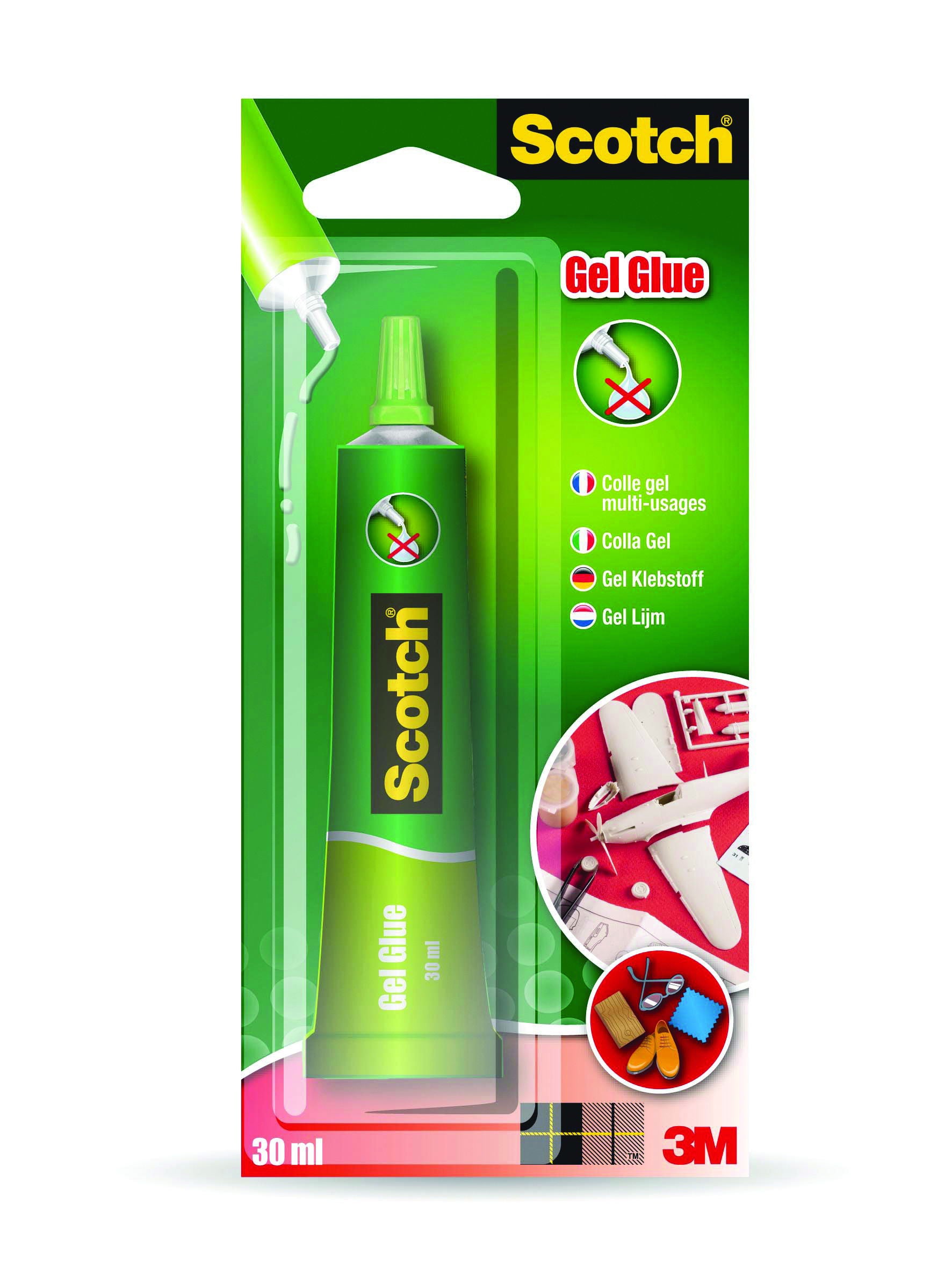 שפורפרת דבק ג'ל מהיר 3M