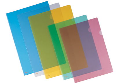 10 יח' תיק אצבע לדפי A4 צבעים שונים