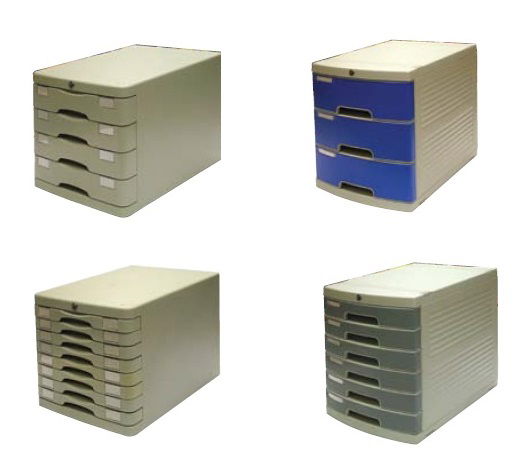 ארגז מגירות משרדיות עם נעילה של חברת מוניקס - כמות מגירות לבחירה