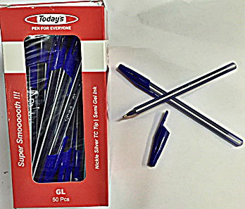 50 יח' עט ג'ל כדורי 1.0 חד פעמי דגם פוטורה (לא מתאים למיתוג)