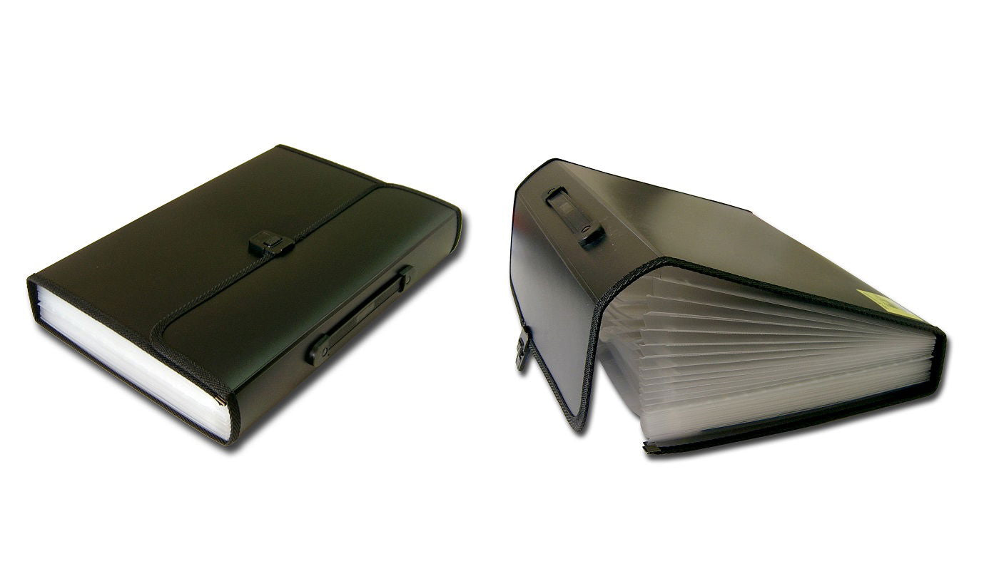 תיק הרמוניקה עם סגירת קליפס, 24 תאים