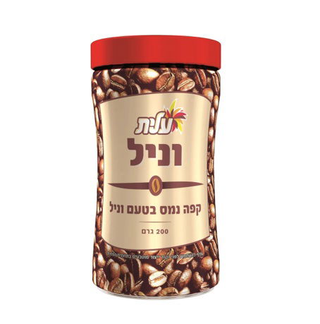 קפה נמס בטעם וניל 200 גרם - עלית