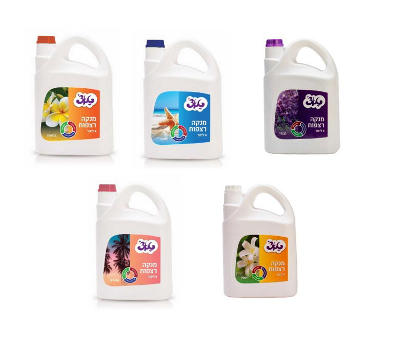 נוזל רצפות 4 ליטר בריחות נעימים - טאצ'