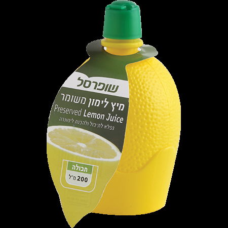 מיץ לימון טבעי 200 כר
