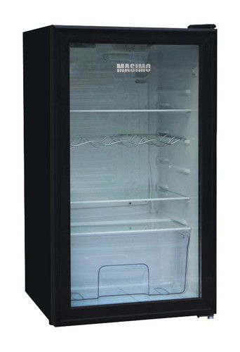 מקרר שחור דלת שקופה MASIMO MS-1301