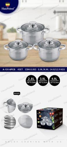 סט 3 סירים נירוסטה HAUS ROLAND HR131-3