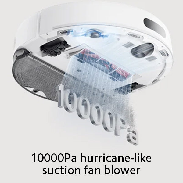 שואב שוטף רובוטי שיאומי דגם Xiaomi Robot Vacuum S40 בצבע לבן