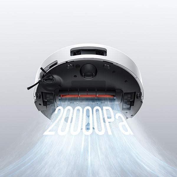 שואב שוטף רובוטי שיאומי דגם Xiaomi Robot Vacuum 5 בצבע לבן