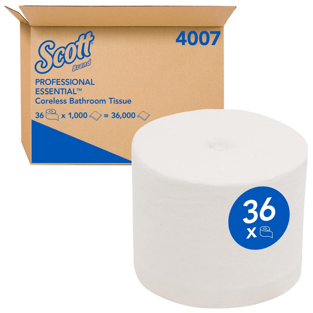 Scott® Essential™ נייר טואלט קורלס 36 גלילים | מק״ט 4007