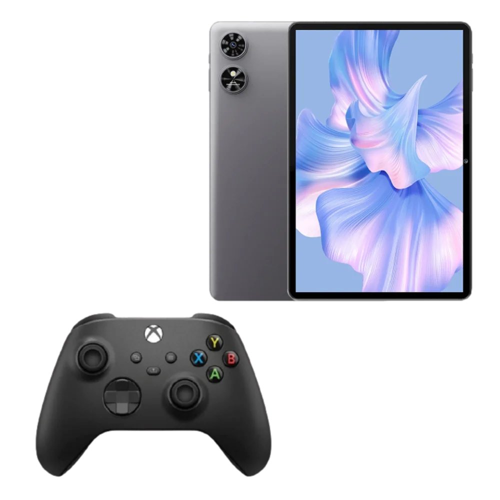 חבילה הכוללת בקר XBOX Series S | X אלחוטי צבע שחור+טאבלט OUKITEL OT6 4+64 10.1 אפור