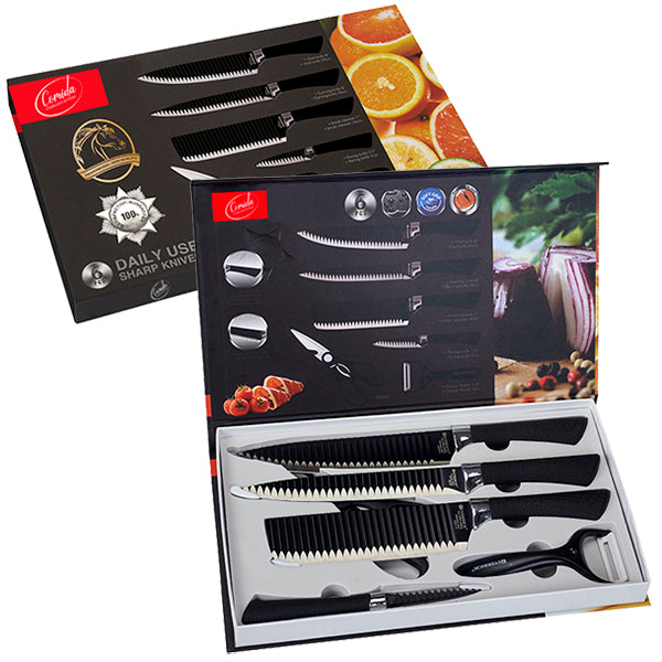 סט סכיני שף Comida – 6 חלקים במארז מתנה