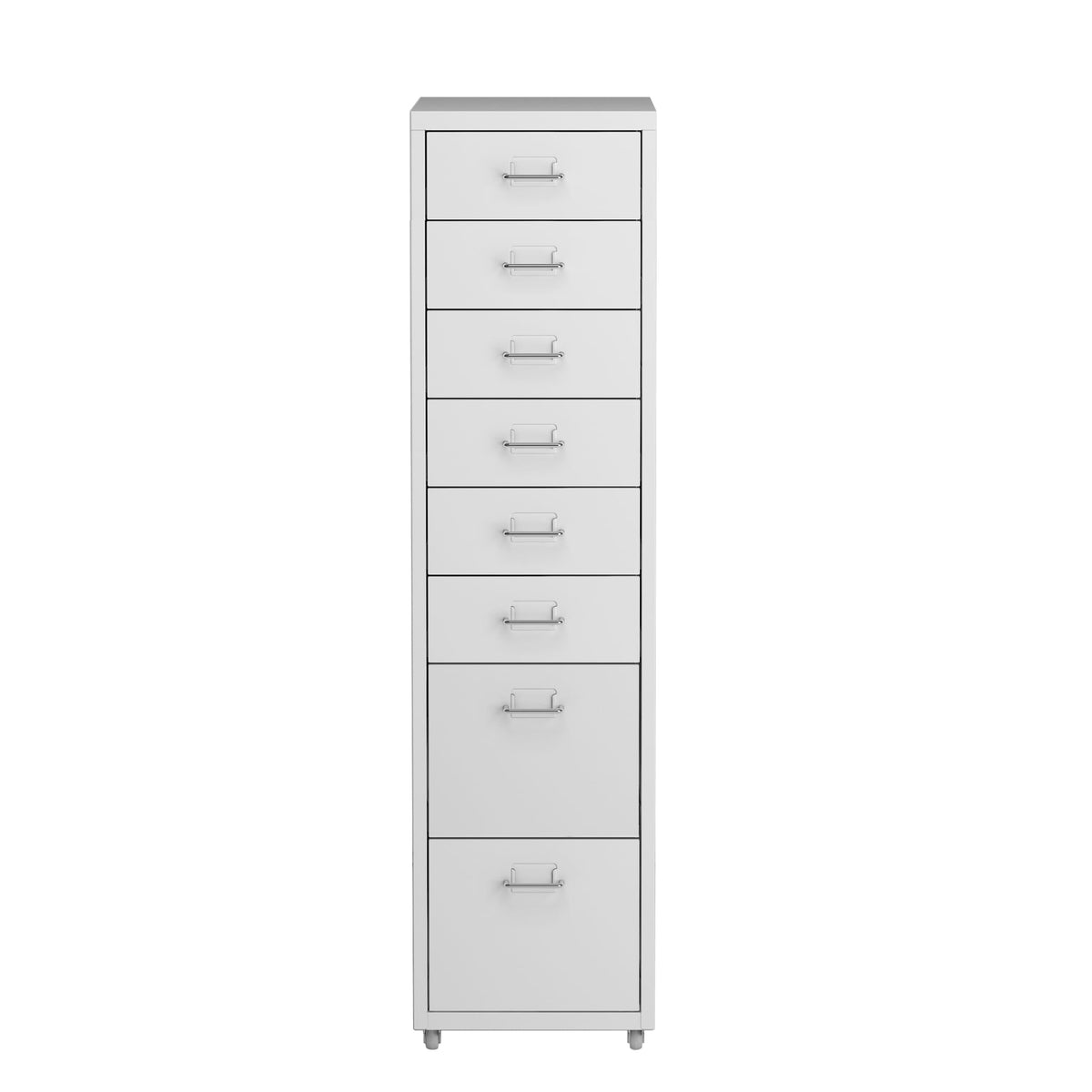 ארונית מתכת 8 מגירות על גלגלים – מטרה למשרד