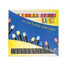 מארז 24 צבעי פסטל שמן ג'מבו KANEX