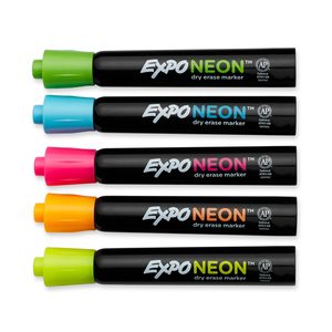 סט 5 טושים מחיקים EXPO נאון