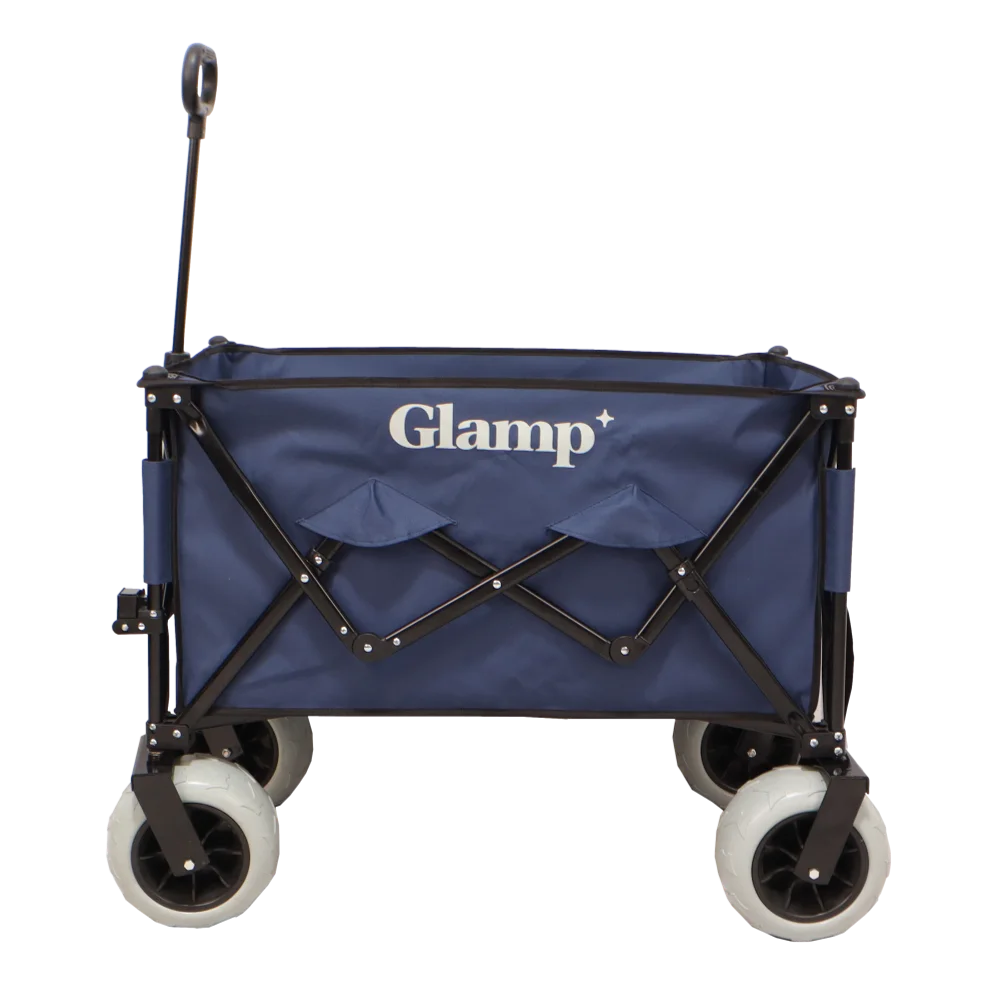 עגלת קמפינג מתקפלת בצבע כחול מבית GLAMP