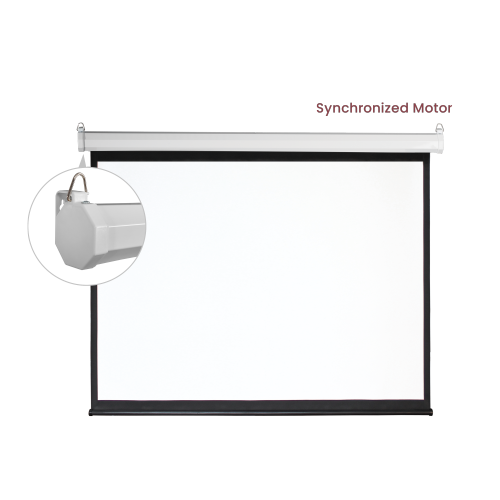 מסך הקרנה חשמלי 100 אינץ' מבית LUMI