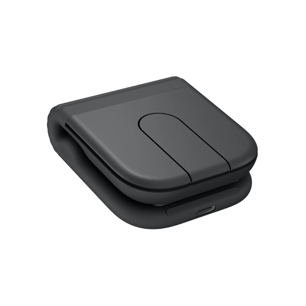 עכבר אלחוטי דגם Mobi Fold בצבע אפור כהה מבית Logitech