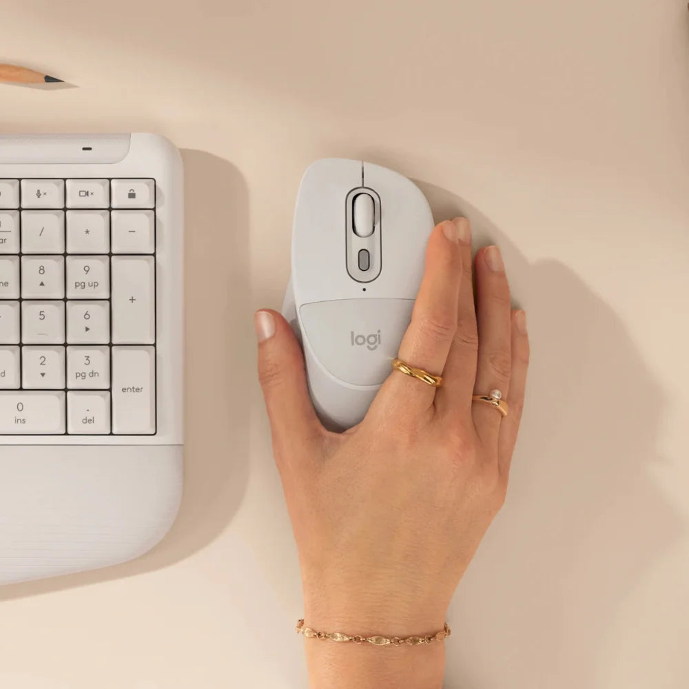עכבר אלחוטי Signature Comfort Plus M850 L בצבע לבן מבית Logitech