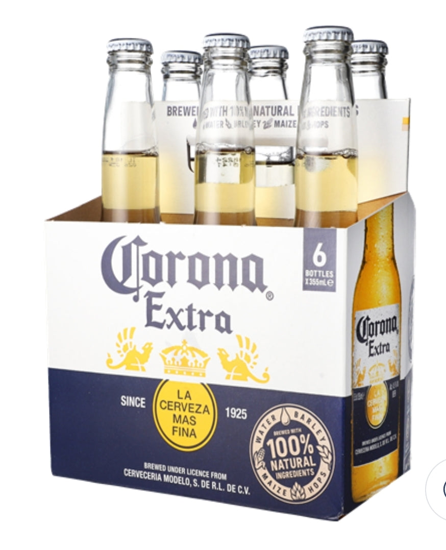 בירה קורונה 355 מ"ל 24 יח 4 שישיות