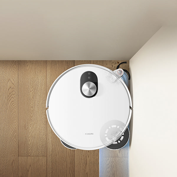 שואב שוטף רובוטי שיאומי דגם Xiaomi Robot Vacuum 5 בצבע לבן
