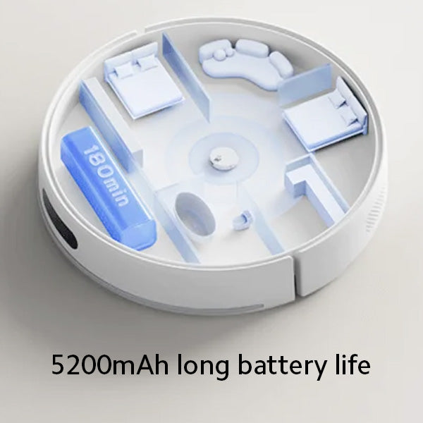 שואב שוטף רובוטי שיאומי דגם Xiaomi Robot Vacuum S40 בצבע לבן