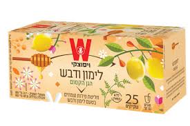 תה צמחים לימון ודבש 25 יח