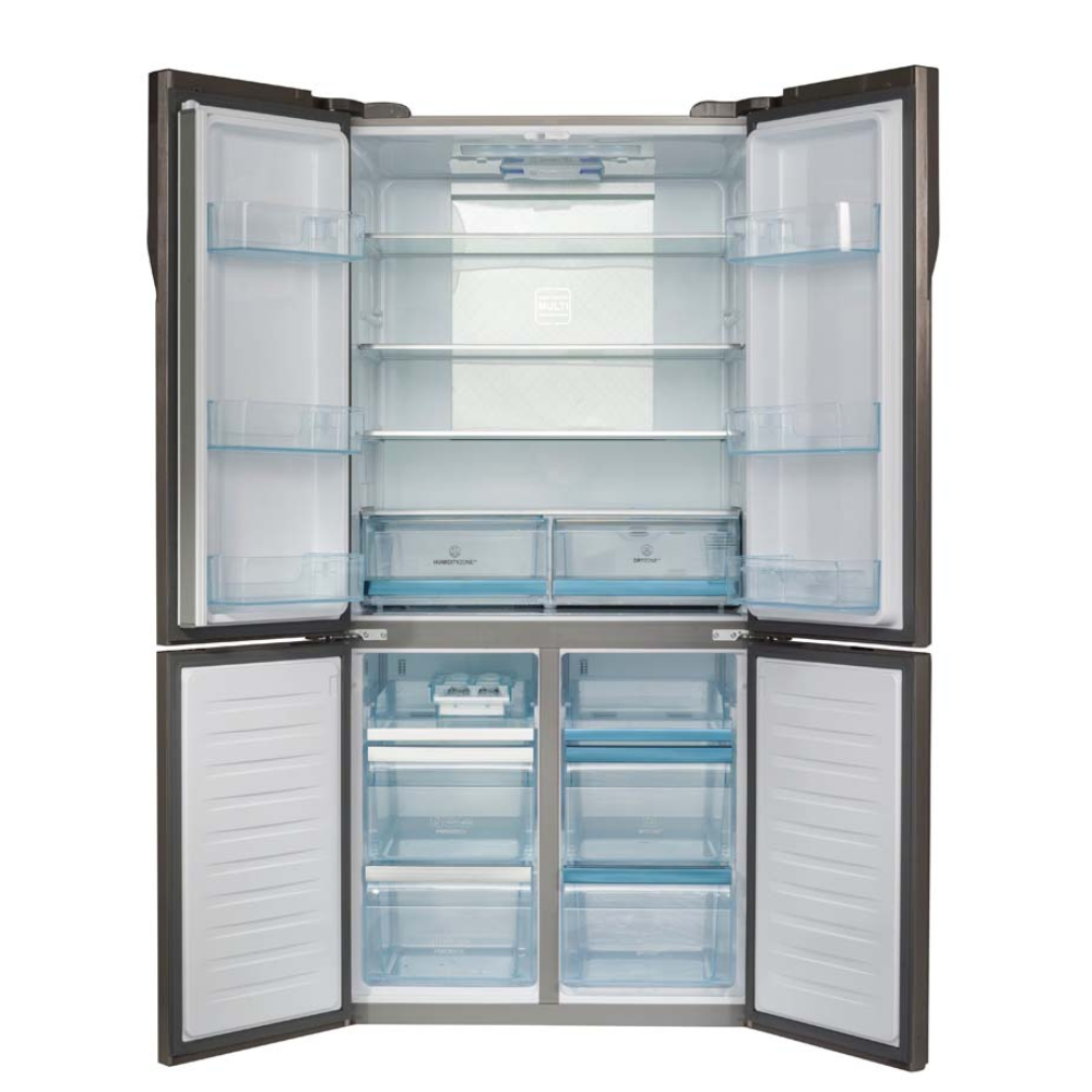 מקרר 4 דלתות זכוכית לבנה Haier HRF6200FW 657 ליטר