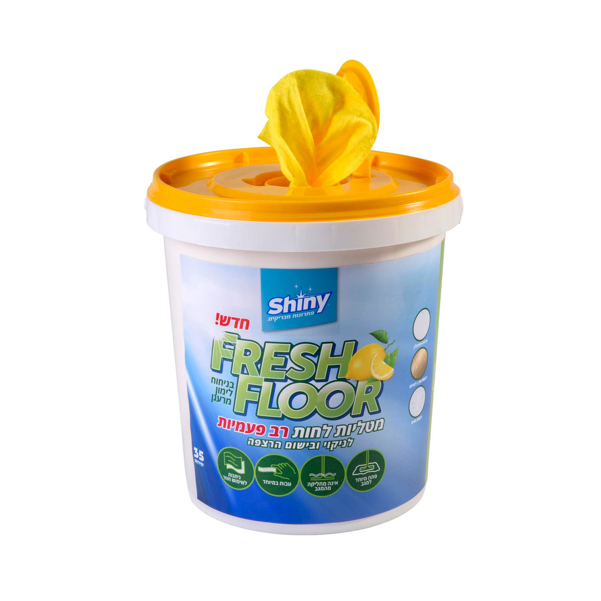 דלי 30 מטליות לחות לרצפה