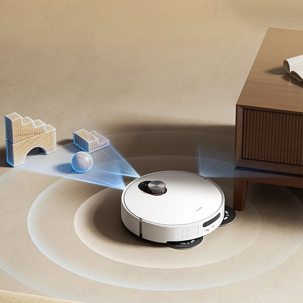 שואב שוטף רובוטי שיאומי דגם Xiaomi Robot Vacuum 5 בצבע לבן