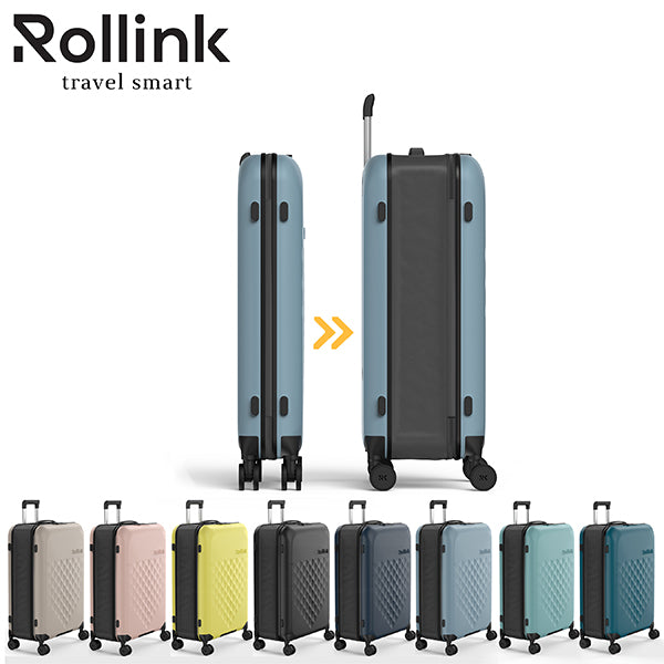 FLEX - 360 SPINNER המזוודה המתקפלת הדקה ביותר בעולם עליה למטוס 21´´ של מותג המזוודות החכמות Rollink