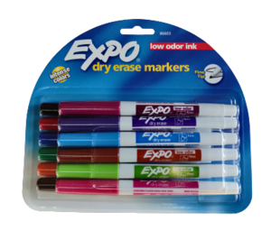סט 12 טושים מחיקים דקים EXPO