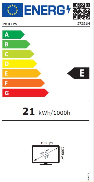 מסך מחשב עסקי 27 אינץ' דגם 272S1M מבית Philips