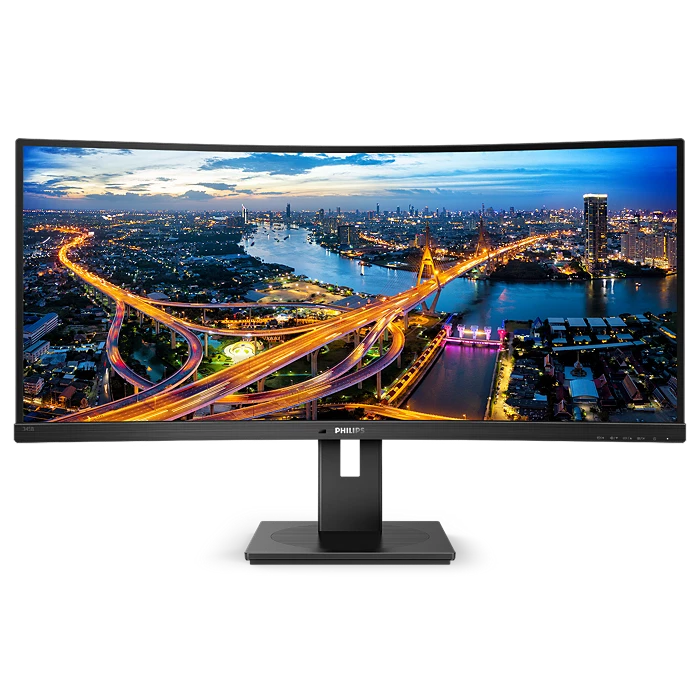 Philips 345B1C – מסך קעור אולטרה-רחב 34" עם 2K, DP ורמקולים