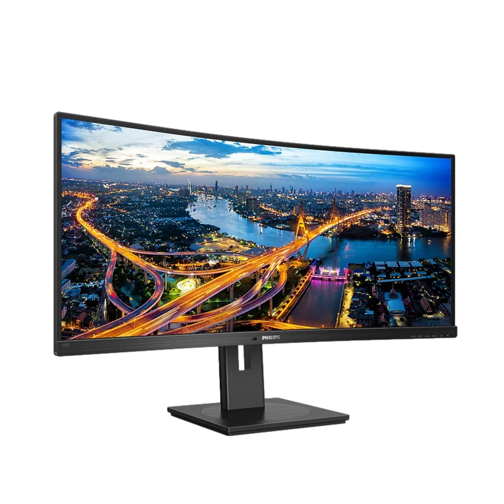Philips 345B1C – מסך קעור אולטרה-רחב 34" עם 2K, DP ורמקולים