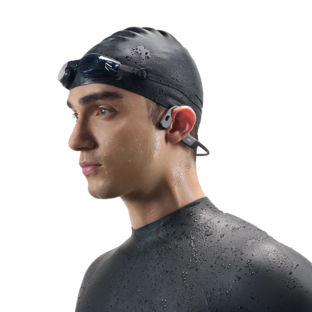 אוזניות OPENSWIM PRO בצבע אפור מבית SHOKZ