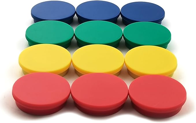 סט מגנטים 10יח כפתורים צבעוניים